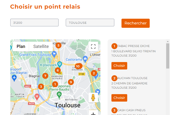 Déposez votre smartphone en point relais ou bureau de poste.